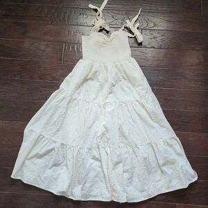 Madewell Ivory Floral Dress